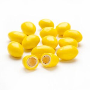 Sconza Lemon Creme White Chocolate Covered Almonds 5lb Bulk